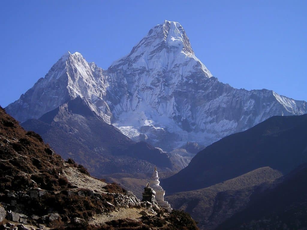Pogled na Mount Everest na Himalaji